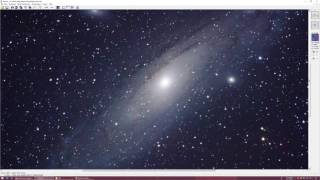 M31 Andromeda Galaxie Stacking in Fitswork [upl. by Tito]