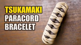 TSUKAMAKI Paracord Bracelet  4 Strand Core Paracord Bracelet tutorial [upl. by Herries]