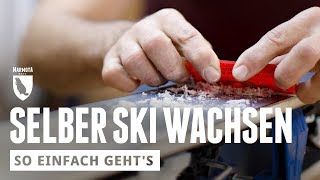 Selber Ski wachsen in 10 Minuten  wir wachsen uns einen [upl. by Wanyen]