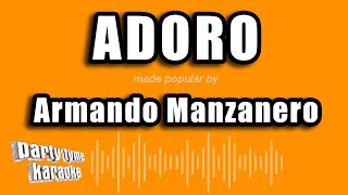 Armando Manzanero  Adoro Versión Karaoke [upl. by Dimitris724]