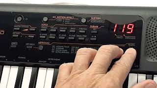 How to record a Loop Backing track  YAMAHA PSS A50 [upl. by Anelrahs]