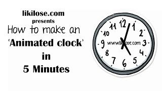 How to make an Animated Clock by PNG [upl. by Wesle]