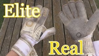 Goalkeeper Glove Review Elite Sport Real [upl. by Airdnaxela]