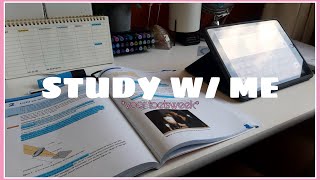 STUDY W ME  1 uur leren voor toetsweek met muziek  motivatie school 2024 [upl. by Alaric]