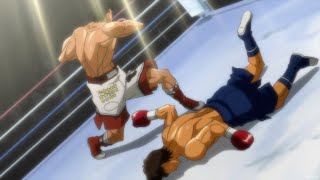 はじめの一歩 THE FIGHTING Ippo uses Dempsey Roll to defeat Shimabukuro  Fighting Spirit Rising [upl. by Ettelloc215]