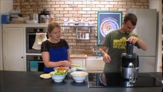 The ‘Magimix Le Duo Plus XL’ juicer in action [upl. by Aittam]