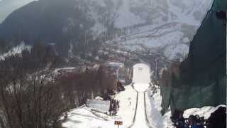 Helmet camera WORLD RECORD SKI JUMP Jurij Tepes Planica 2013 [upl. by Ayarahs]