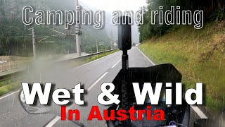 S01E65 Wet and Wild Bikers riding through rain in Austria [upl. by Aleira]