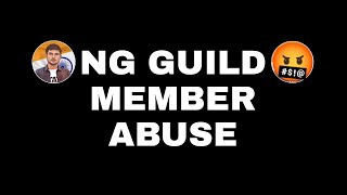 NonstopGamingGUILD MEMBER ABUSE 🤬  KHATRI FF JOIN NG GUILD 😱 [upl. by Cheri]