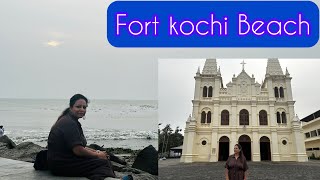 Fort kochi beach St Francis Church Dutch Palace Cochin Day Tour1 कोचीन sea beach [upl. by Tremayne]