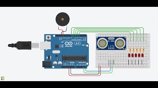 Tinkercad Arduino Ders 12  Mesafe Ölçümü [upl. by Cassady]