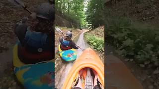 GoPro  Drainage Ditch Kayaking Race POV  Stu Telfer Shorts thrill kayak gopro kayaking [upl. by Berliner]