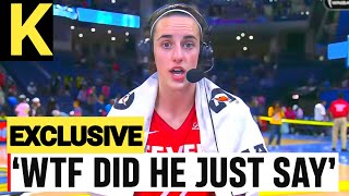 Clark was rendered speechless by the Connecticut Sun coach comments about her prior to the playoffs [upl. by Arammahs]