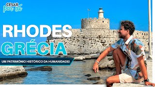 VISITEI A ILHA DE RHODES NA GRÉCIA  O que FAZER em 1 DIA [upl. by Eicnan]