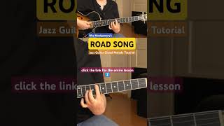 ROAD SONG Wes Montgomery  Jazz Guitar Tutorial shorts [upl. by Ahsayn]