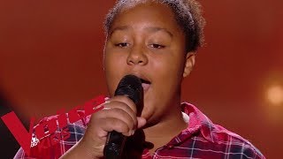 Bob Marley  Redemption song  Mélia  The Voice Kids France 2018  Blind Audition [upl. by Yentihw639]