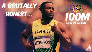 This SHOCKED the WORLD in the Olympic 100M  A brutally HONEST mens 100M heats recap [upl. by Chaker]