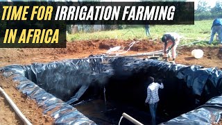 How To Build A Simple Irrigation Dam At Your Farm Farming In Africa [upl. by Starinsky170]