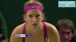 2011 WTA Finals Final  Petra Kvitova vs Victoria Azarenka [upl. by Chapnick506]