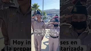 Hoy iniciaron clases en la preparatoria militarizada de Tijuana en Natura [upl. by Seniag169]