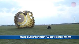 Drama in Wiener Neustadt Soldat springt in den Tod [upl. by Acinet]