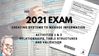 BTEC Level 3 Database 2021 Exam  Part A  Walk through [upl. by Goodill]