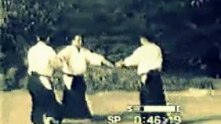 Koichi Tohei jiyu waza or free techniquesKi aikido [upl. by Farrish]