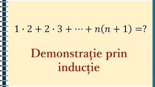 IX Inductie matematica calcul de sume 3 [upl. by Nitram]