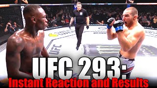 UFC 293 Reaction and Results [upl. by Fevre]