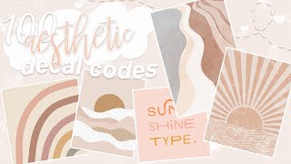 Bloxburg  100 Aesthetic Decal Codes [upl. by Alphonsine]