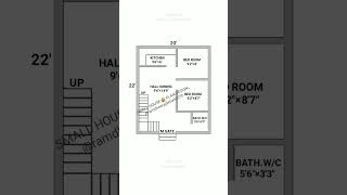 20×22 small house plan  2022 Ghar Ka Naksha In 2Bhk  shorts houseplan homeplan youtubeshorts [upl. by Retsbew745]