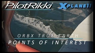 Xplane 11 ORBXTrue Earth GB south Points of interest [upl. by Nairda]