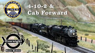 HO Scale Southern Pacific 4102 and Cab Forward Freight Train on Tehachapi Pass [upl. by Ahserb]