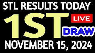 Stl results today 1st DRAW November 15 2024 stl batangas quezon [upl. by Leahcimsemaj331]