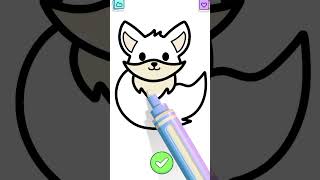 How to draw Fox🦊🦊🦊ʼhow drawing fox asmrvideo [upl. by Loftus]