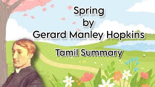 Spring  Gerard Manley Hopkins  Tamil Summary  Environment and Literature  BA English  MSU [upl. by Sucrad]