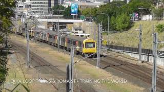 Queensland Ekka 2017 loop trains amp Roma st trains [upl. by Engdahl636]