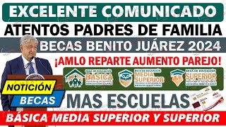 🔴¡SUCEDIO HOY📣 Gracias AMLO ¡BECAS BENITO JUÁREZ 2024 Atención Padres de Familia MAS OPORTUNIDADES [upl. by Nairod]