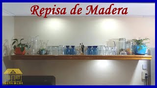 Como hacer Repisas de Madera para Pared  Repisas de Madera para Cocina  Repisas para Cocina [upl. by Relyuhcs]