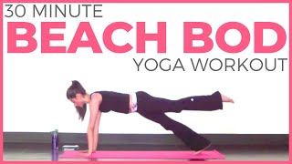 30 minute Full Body Power Yoga Workout  Beach Bod 2 [upl. by Aynotak]