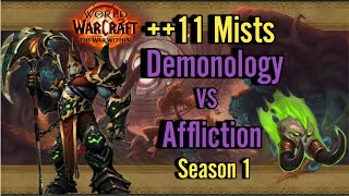 11 Mists of Tirna Scithe  Demonology Warlock  TWW Season 1 Mythic [upl. by Mayberry]