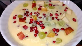 Ramzan Special Fruit Custard Dessert  Fruit Custard Recipe [upl. by Aicel668]