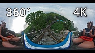 Ravine Flyer II front seat 360° onride 4K POV Waldameer [upl. by Sidoon922]