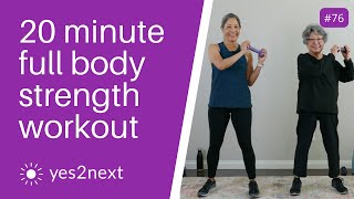 20 minute Full Body Standing Strength Workout with Dumbbells  Seniors Beginners [upl. by Tedmann]