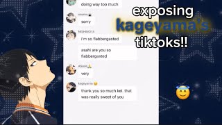 EXPOSING KAGEYAMA’S TIKTOKS  ships in description [upl. by Egidius]