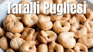 TARALLI PUGLIESI ITALIAN SNACK [upl. by Chappelka]