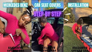 Easy DIY Mercedes Benz Seat Cover Installation  StepbyStep Guide exclusivecoversusa [upl. by Kaz]