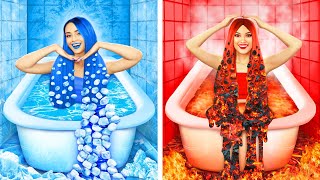 Fire Girl vs Water Girl  Hot vs Icy Battle of Elements Girls by RATATA [upl. by Lewin]