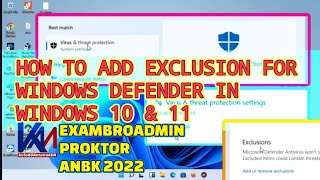 CARA MENGHINDARI WINDOWS DEFENDER  ADD EXCLUSION IN WINDOWS 10 amp 11  PENGECUALIAN FILEFOLDER [upl. by Aimee]