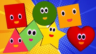 The Shapes Song Triangle Rectangle Song We are Shapes CircleLearn Shapes Names kids baby [upl. by Lubin]